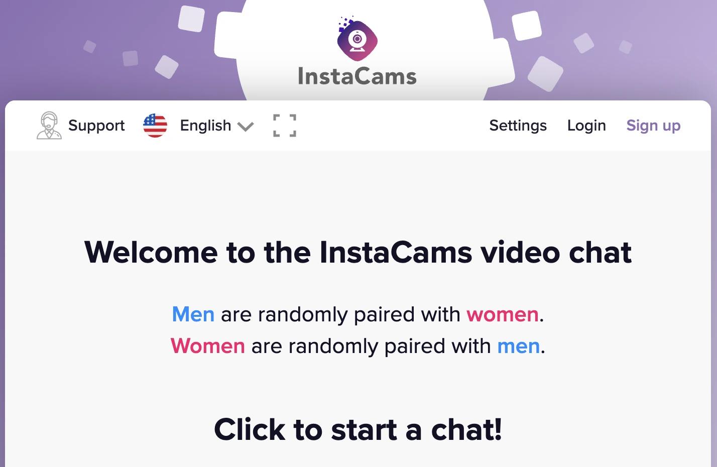 InstaCams – Alternative Random Video Chat Platform