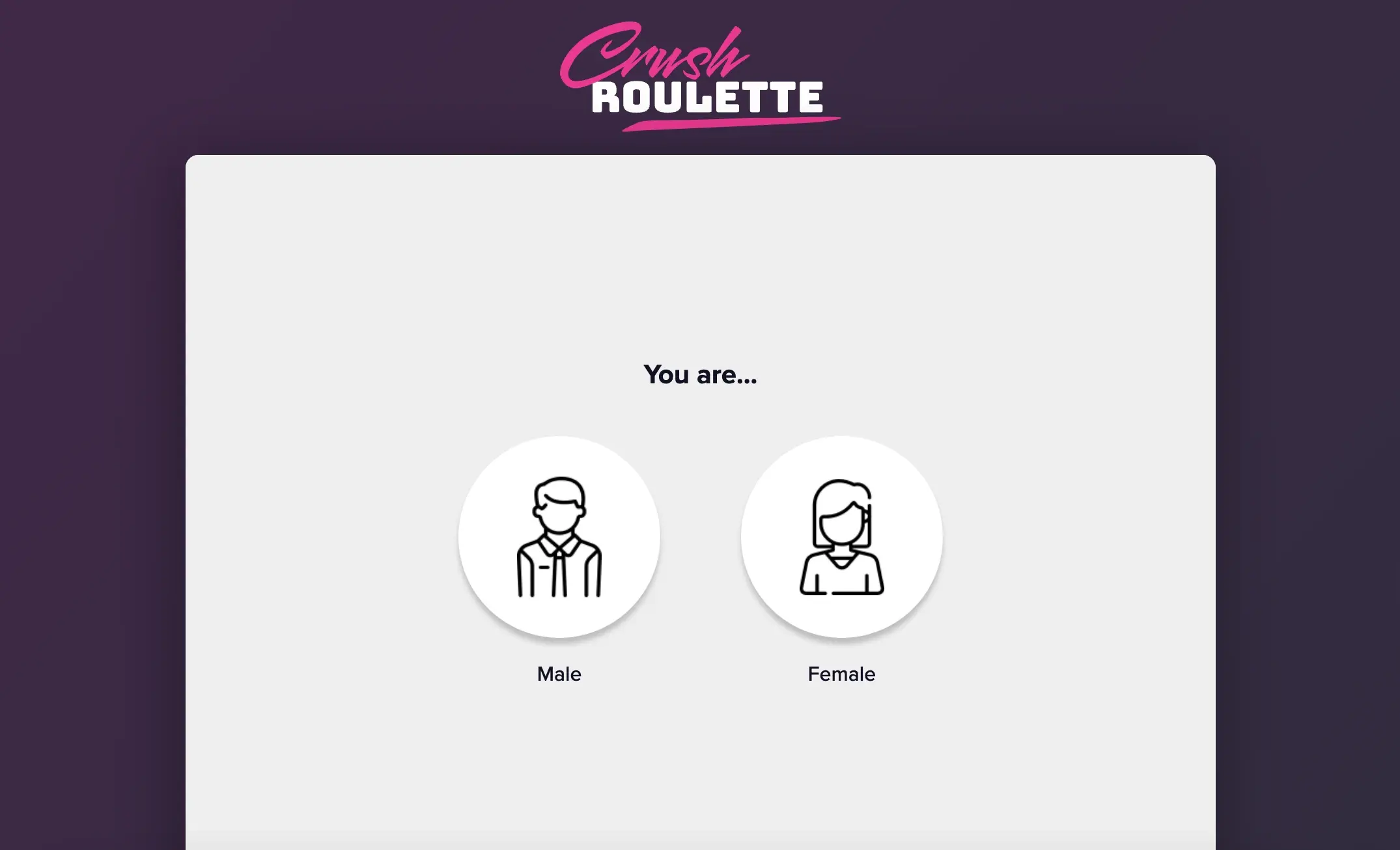 CrushRoulette: The Game-Like Random Video Chat with a Flirty Twist