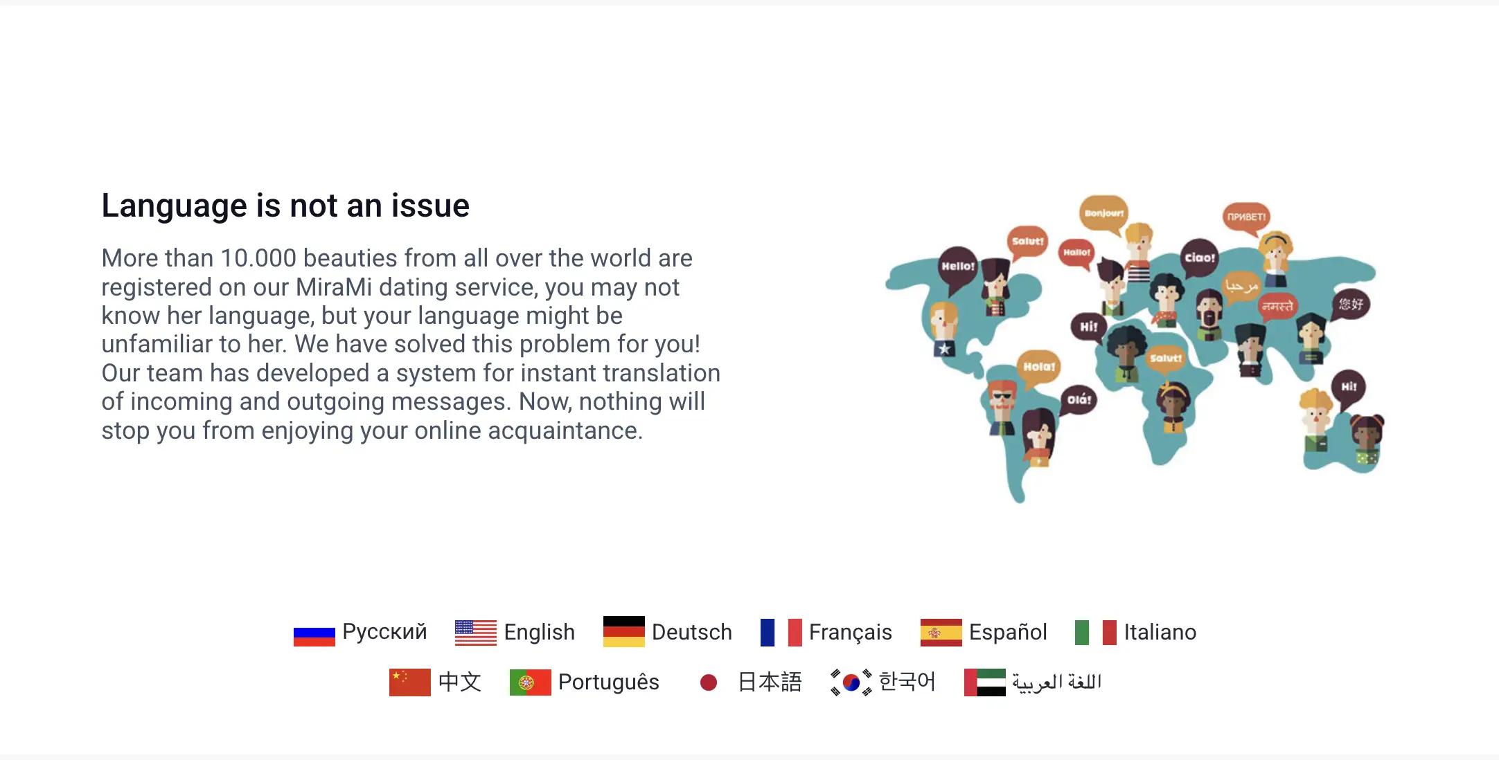 Mirami Chat - Global Reach