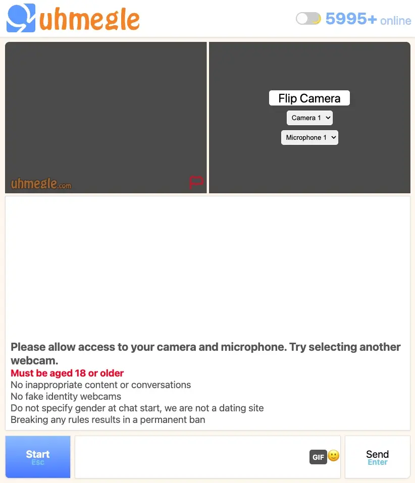 Uhmegle random video chat